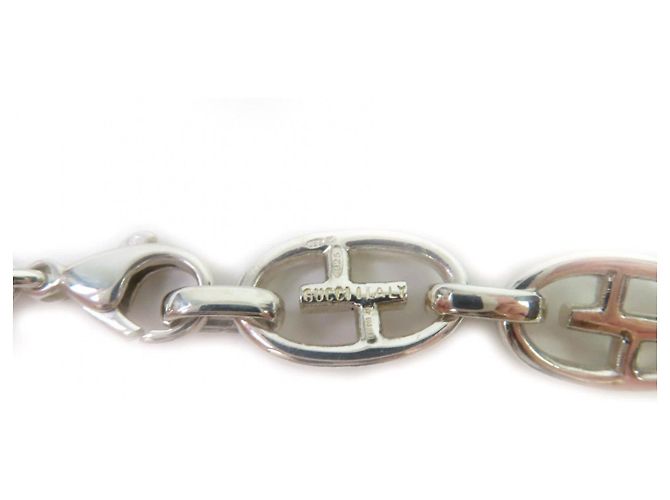Collana in argento 925 con catena ancorata Double G di Gucci - vista 9