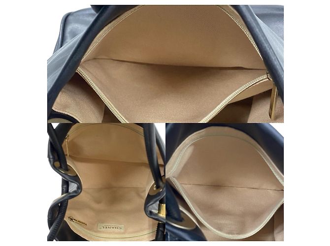 Timeless Borsa 2 in 2 in pelle di agnello Camelia di Chanel Nero Bianco - vista 9
