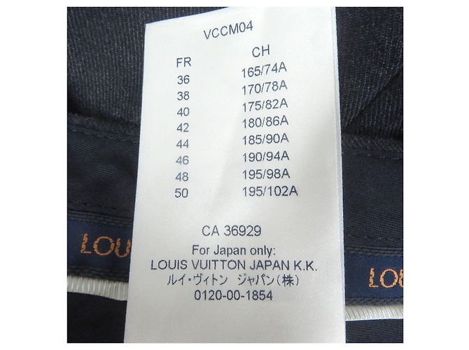 Monogram Polyesterhosen von Louis Vuitton Blau Marineblau - Ansicht 10