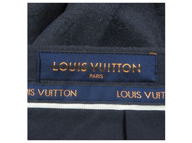 Monogram Polyesterhosen von Louis Vuitton Blau Marineblau - Ansicht 6