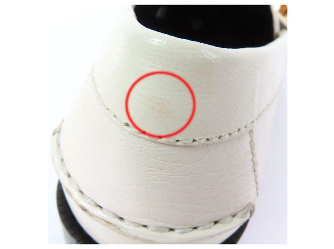 Mocassini Gucci in pelle Beige Crudo - vista 15