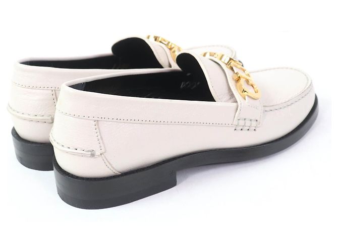 Mocassini Gucci in pelle Beige Crudo - vista 3