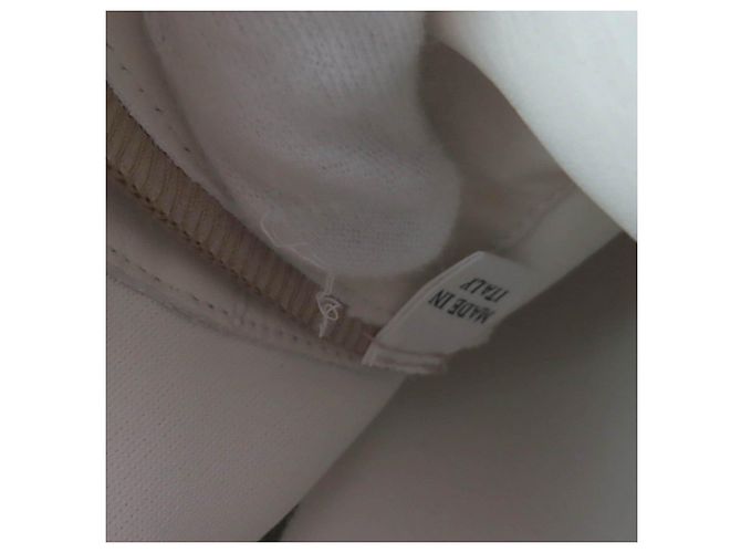 Sneakers alte Dior B23 con motivo coniglio in shearling Beige - vista 12