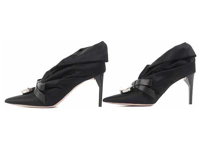 Miu Miu Pumps Satin-Pumps Schwarz - Ansicht 3
