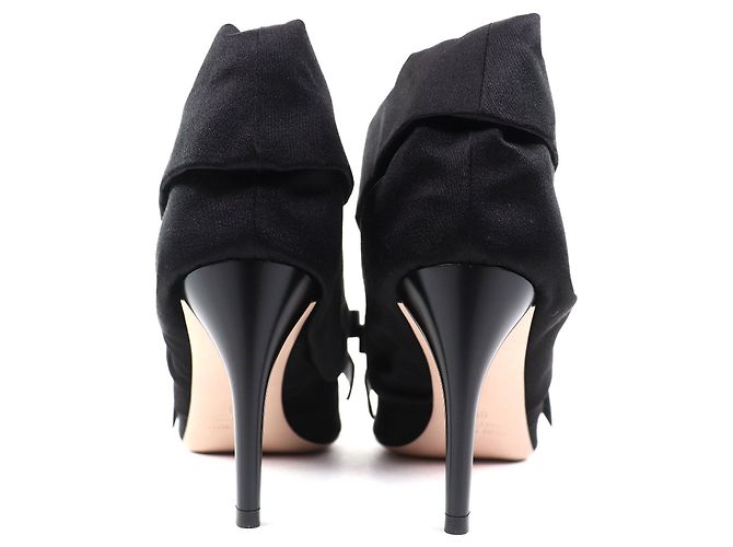 Miu Miu Pumps Satin-Pumps Schwarz - Ansicht 6