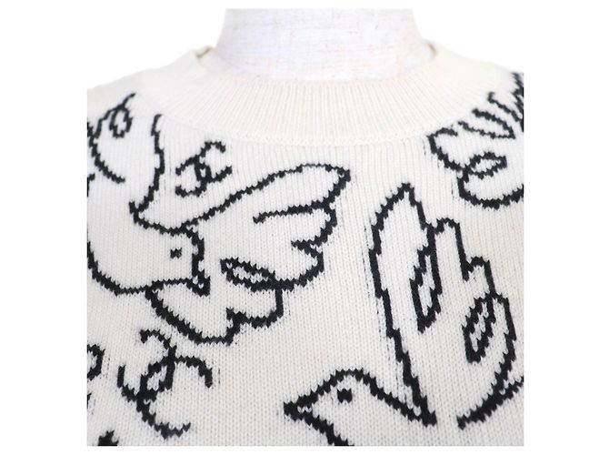 Timeless Top de punto Chanel Negro Blanco - vista 4