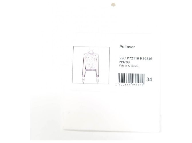 Timeless Top de punto Chanel Negro Blanco - vista 6
