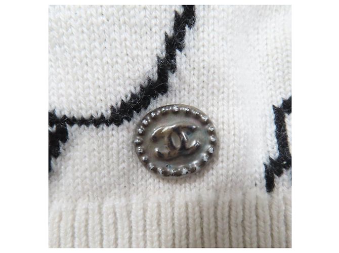 Timeless Top de punto Chanel Negro Blanco - vista 7