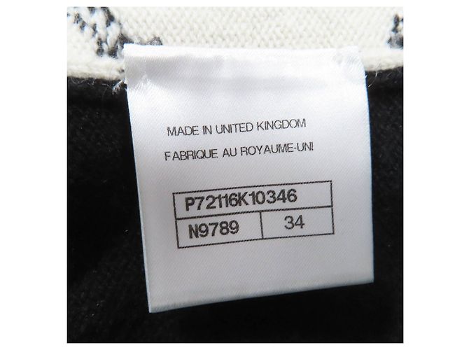 Timeless Top de punto Chanel Negro Blanco - vista 9