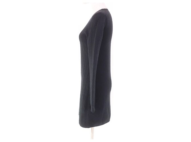 Vestido de cachemira Chaine d'Ancre de Hermès Negro - vista 2