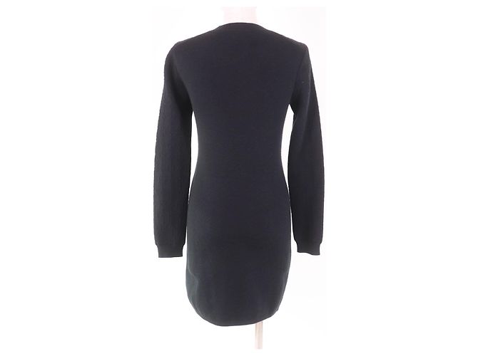 Vestido de cachemira Chaine d'Ancre de Hermès Negro - vista 3