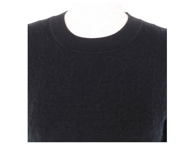 Vestido de cachemira Chaine d'Ancre de Hermès Negro - vista 4
