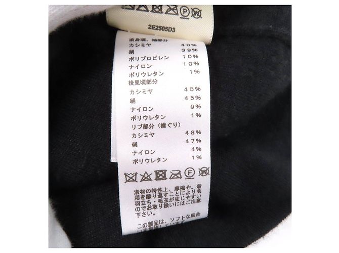 Vestido de cachemira Chaine d'Ancre de Hermès Negro - vista 9
