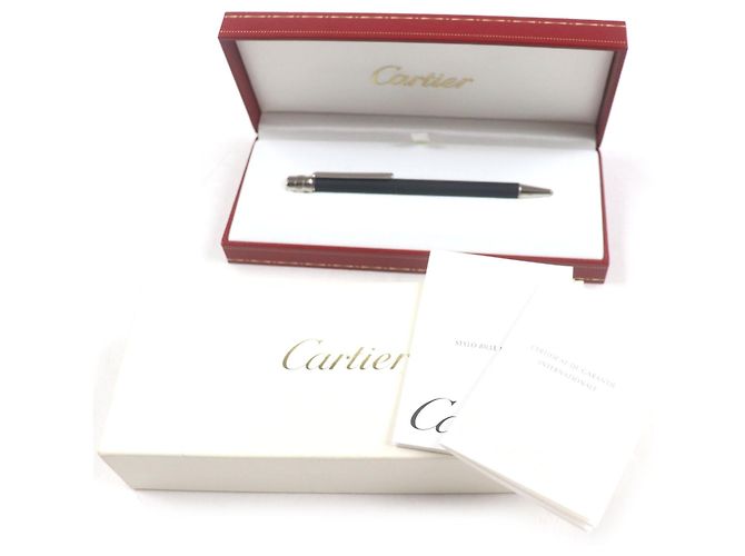 Bolígrafo Cartier Santos Negro - vista 2