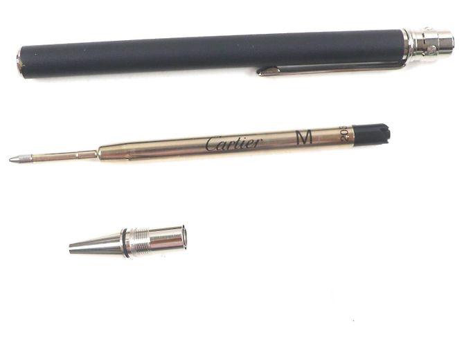Bolígrafo Cartier Santos Negro - vista 4