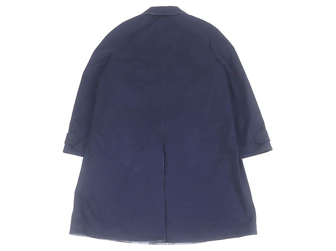 Abrigo Balmacaan de algodón bordado con el logo de Dior Azul Azul marino - vista 4