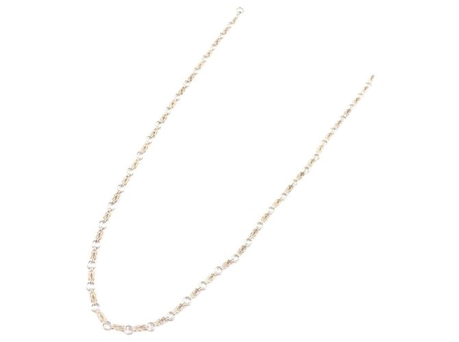 Hermès Audienne Lange Kettenhalskette Silber - Ansicht 4