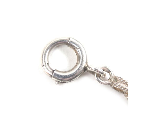 Hermès Audienne Lange Kettenhalskette Silber - Ansicht 7