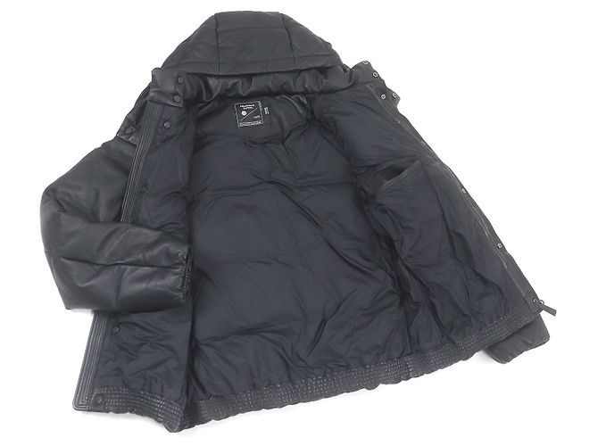 Autre Marque nano universe nishikawa DOWN Down jacket Sheep leather Down jacket Black - view 3