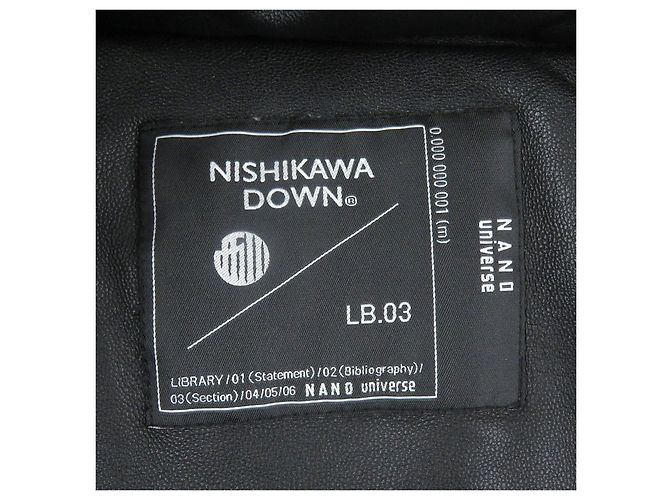 Autre Marque nano universe nishikawa DOWN Down jacket Sheep leather Down jacket Black - view 7