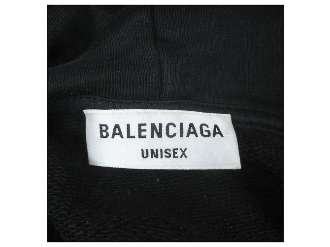 Everyday Sudadera de algodón con logo BB de strass Balenciaga Negro - vista 5