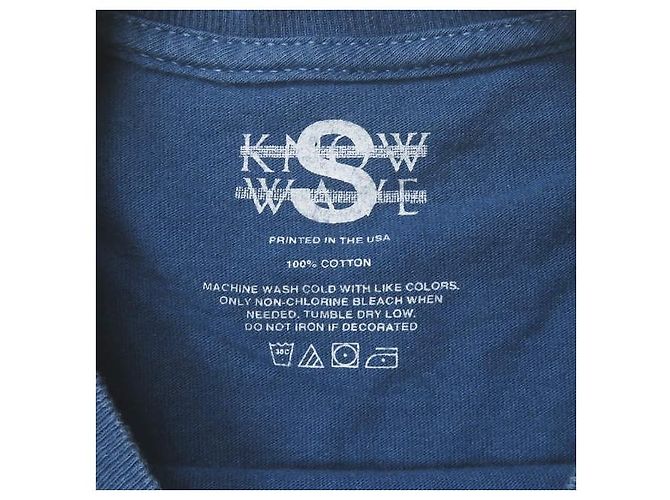 Autre Marque Know Wave LQQK Studio Baumwoll-T-Shirt Blau - Ansicht 3