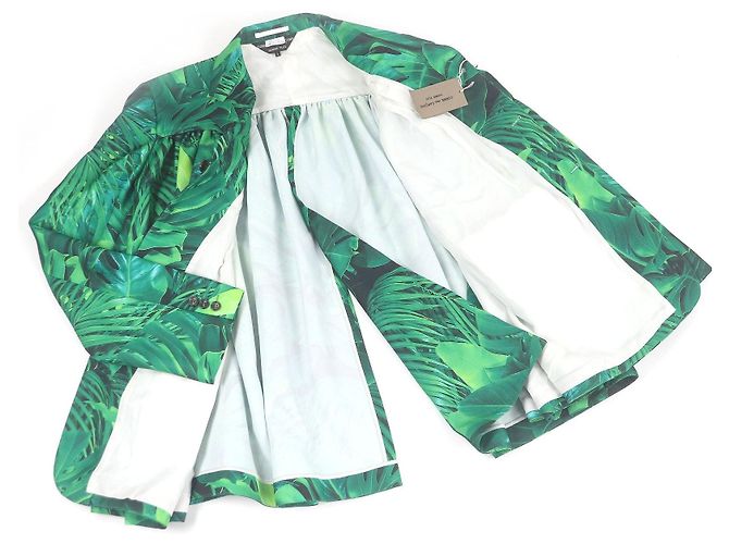 Autre Marque Chaqueta con estampado de hojas COMME des GARCONS HOMME PLUS Verde - vista 3