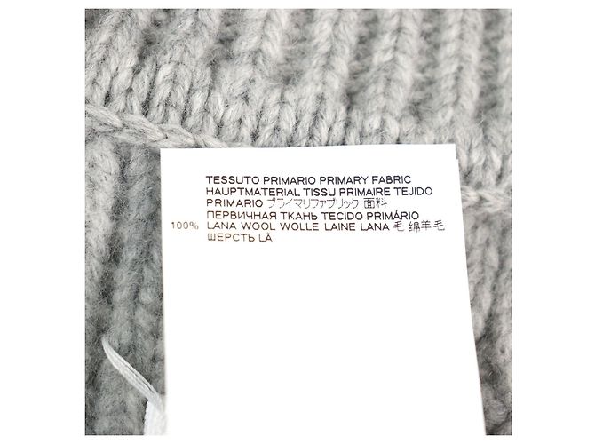 Maison Martin Margiela Maison Margiela 1 Bester Icon Stitch Poncho-Stil Pullover aus Wolle Grau - Ansicht 8
