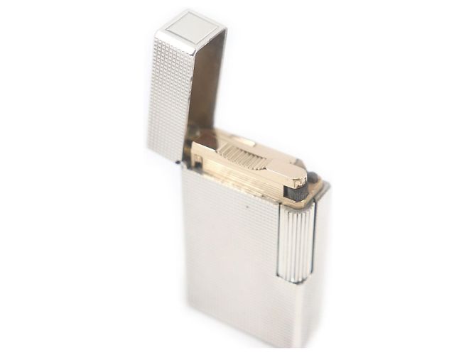 Autre Marque Briquet Long Dupont Ligne 1 Argenté - vue 3
