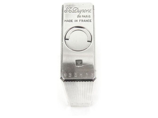 Autre Marque Briquet Long Dupont Ligne 1 Argenté - vue 5