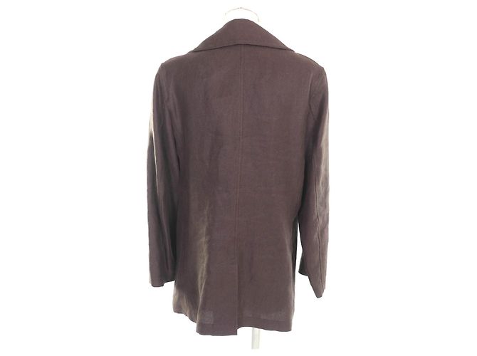 Hermès Chaqueta de lino Hermes Castaño - vista 3