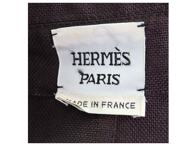 Hermès Chaqueta de lino Hermes Castaño - vista 8