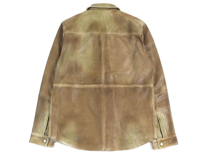 Autre Marque Diesel L-CLIME Lammfelllederjacke Braun - Ansicht 4
