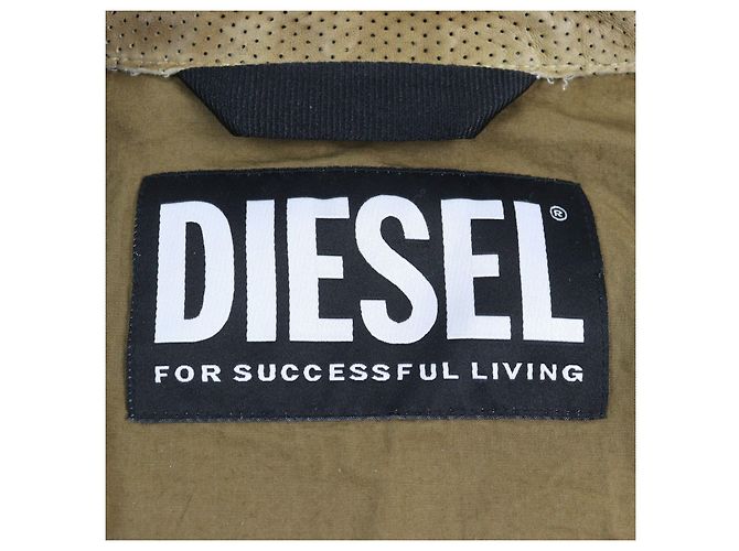 Autre Marque Diesel L-CLIME Lammfelllederjacke Braun - Ansicht 9