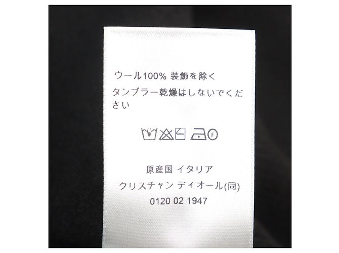 Dior Archives Labels Wool Knit Black - view 9