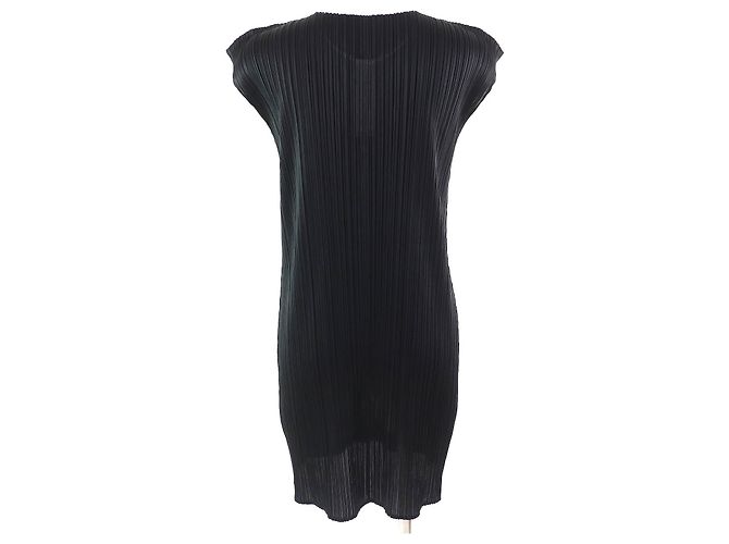 Issey Miyake Totem Pole Kleid PLEATS PLEASE Schwarz - Ansicht 3