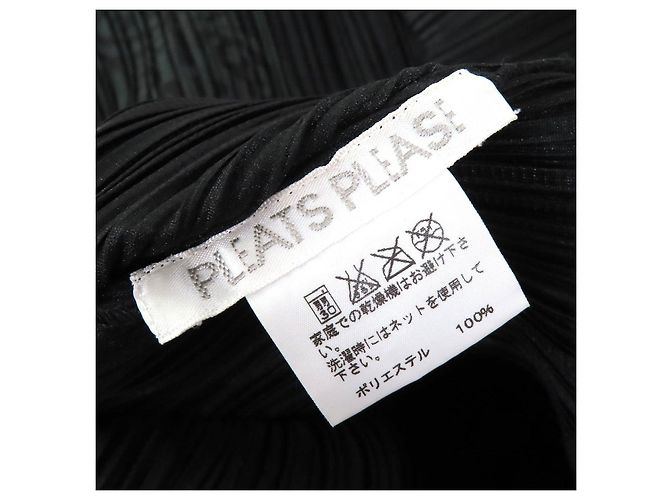 Issey Miyake Totem Pole Kleid PLEATS PLEASE Schwarz - Ansicht 7