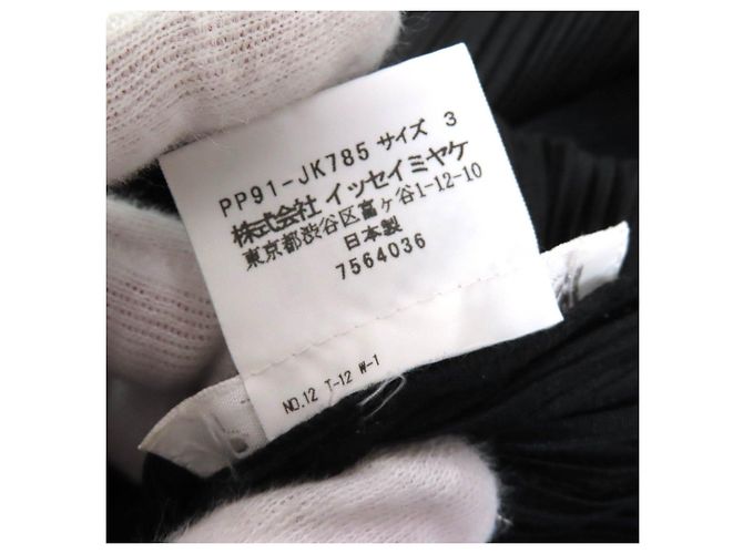 Issey Miyake Totem Pole Kleid PLEATS PLEASE Schwarz - Ansicht 8