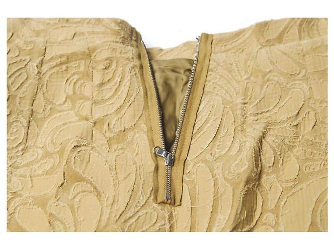 Autre Marque Falda de algodón jacquard Carven Beige - vista 6
