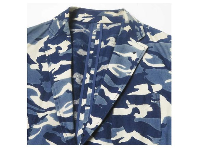 Autre Marque Chaqueta de algodón camuflaje índigo SOPHNET. Azul - vista 3