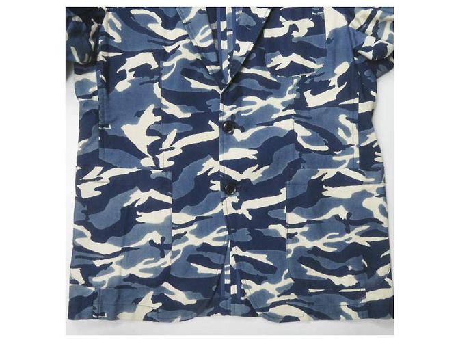 Autre Marque Chaqueta de algodón camuflaje índigo SOPHNET. Azul - vista 6