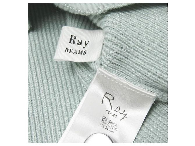 Autre Marque Ray BEAMS Strickpullover aus Viskosemischung Blau - Ansicht 3