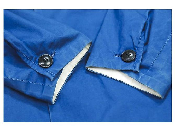 Autre Marque Cappotto EEL SAKURA Cappotto in cotone Blu - vista 7