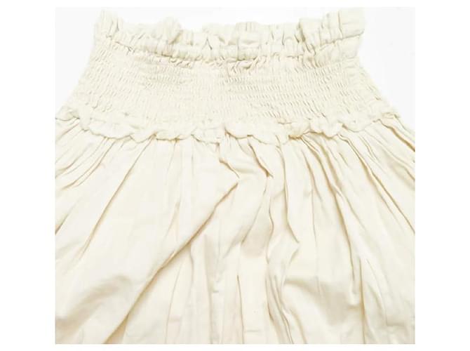 Autre Marque Falda de algodón Ray BEAMS 18SS Beige - vista 4