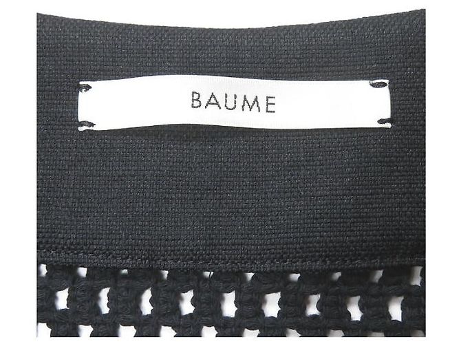 Autre Marque BAUME Schnürung Mesh-Kleid Schwarz - Ansicht 3