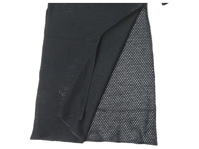Autre Marque BAUME Schnürung Mesh-Kleid Schwarz - Ansicht 7
