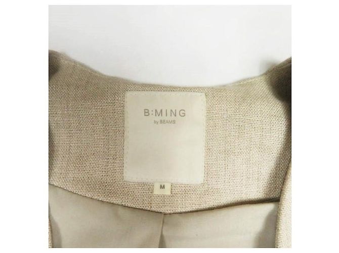 Autre Marque Abrigo doble de lino B:MING by BEAMS Beige - vista 3
