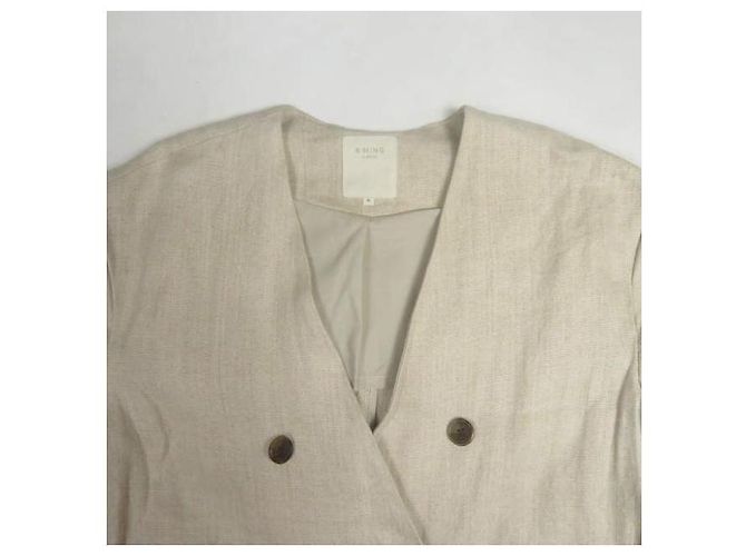 Autre Marque Abrigo doble de lino B:MING by BEAMS Beige - vista 4
