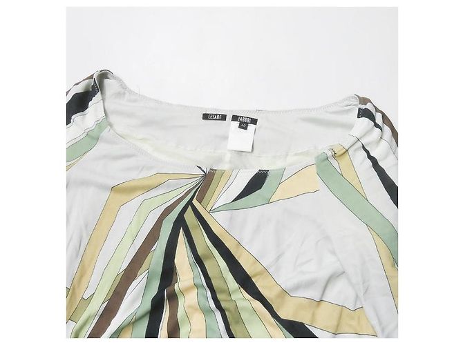 Autre Marque Vestido de rayón Cesare Fabbri Gris - vista 4