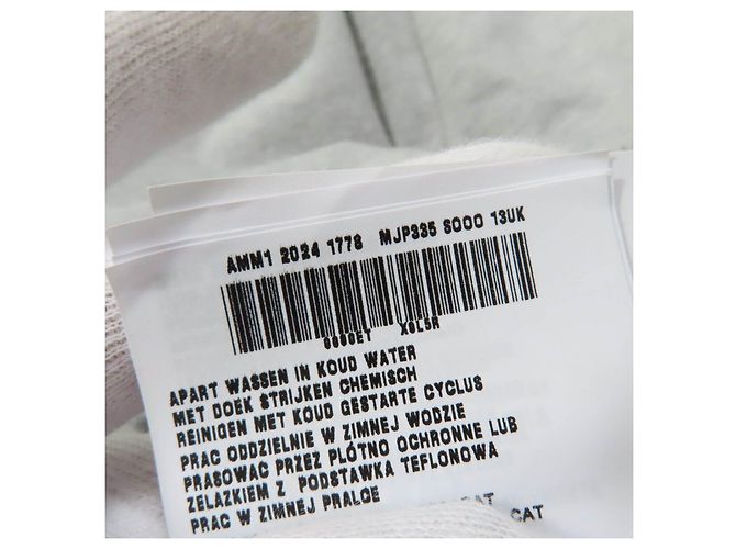 Miu Miu Pantalones de algodón polar con logo MIUMIU Gris - vista 12